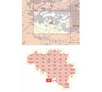 Carte topographique n° 62 - Cul-des-Sarts (Belgique) | IGN belge - 1/50 000