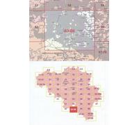 Carte topographique n° 63-66 - Gedinne (Belgique) | IGN belge - 1/50 000