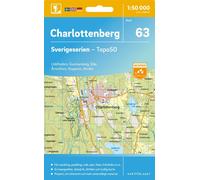 Carte topographique n° 63 - Charlottenberg (Suède) | Norstedts - Sverigeserien