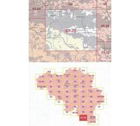 Carte topographique n° 67-70 - Bouillon (Belgique) | IGN belge - 1/50 000