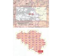 Carte topographique n° 68-69 - Arlon (Belgique) | IGN belge - 1/50 000