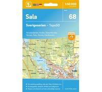 Carte topographique n° 68 - Sala (Suède) | Norstedts - Sverigeserien