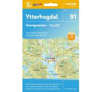 Carte topographique n° 91 - Ytterhogdal (Suède) | Norstedts - Sverigeserien