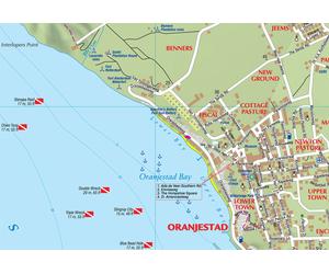 Carte topographique - Saint-Eustache, Statia (Dutch Caribbean) | Kasprowski
