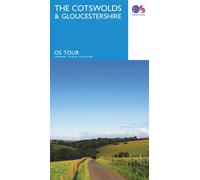 Carte touristique - Cotswolds & Gloucestershire - Tour 8 | Ordnance Survey