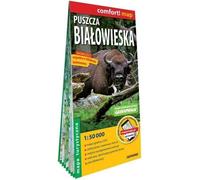 Carte touristique de la forêt de Białowieża laminée 1:50 000