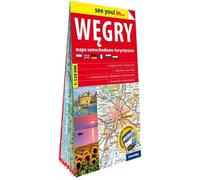 Carte touristique des routes en papier de la Hongrie 1:520 000