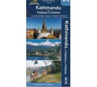 Carte touristique - Kathmandu à Pokhara & Chitwan (Népal) | Himalayan MapHouse
