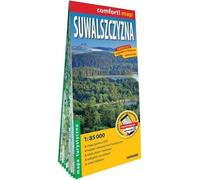 Carte touristique laminée de Suwalszczyzna 1:85 000