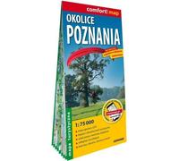 Carte touristique laminée des environs de Poznan 1:75 000