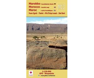 Carte touristique M13 - Foum Zguid, Tissint, PN d'Iriqui ouest, Jbel Bani (Maroc) | Huber
