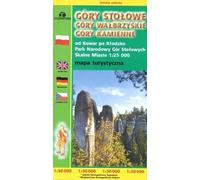 Carte touristique. Montagnes tabulaires, Monts Wałbrzyskie, Monts Kamienne