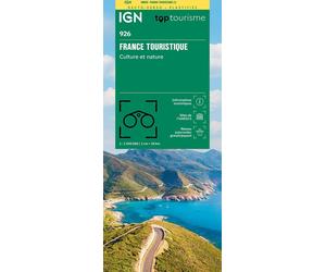 Carte touristique plastifiée (culture et nature) - France | IGN