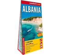 Carte touristique routière laminée de l'Albanie 1:280 000