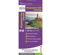 Carte touristique - Royaume-Uni & Irlande | IGN
