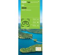 Carte touristique TOP 100 D23 - Creuse : Guéret, Aubusson | IGN
