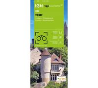Carte touristique TOP100 D86 - Vienne : Poitiers, Châtellerault, Loudun, Montmorillon | IGN