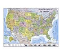 Carte USA XXL Etats - Map - 100x140cm - AFFICHE / POSTER