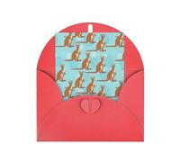 Carte verticale amusante pour kangourou zoo avec boucle d'amour, cartes de vœux de vacances, toutes occasions, anniversaire, condoléances