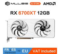 Carte vidéo de jeu MLLSE RX 6700XT 12 Go GDDR6 192 bits PCI-E 4.0 x16 6+8 broches AMD Radeon GPU rx 6700xt RX 6700XT 12GB