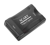 Carte Vidéo USB 2.0 SCART pour Enregistrement de Jeux | Conception Plug-and-Play, conversion MPEG4/AVI, logiciel d\'édition ArcSoft inclus, compatible avec le streaming en direct