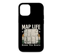 Carte, Vie, Connaissance de l'itinéraire, randonnée rétro Coque pour iPhone 12/12 Pro