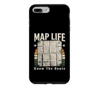 Carte, Vie, Connaissance de l'itinéraire, randonnée rétro Coque pour iPhone 7 Plus/8 Plus