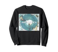 Carte Vintage de l'Antarctique 1912 Continent du pôle Sud Sweatshirt