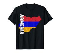 Carte vintage de l'Arménie, fierté arménienne, racines arméniennes T-Shirt