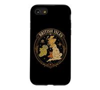Carte Vintage des îles Britanniques, de l'Angleterre, du Pays de Galles, de l'Irlande Coque pour iPhone SE (2020) / 7/8