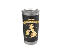 Carte vintage des îles britanniques, mer, Irlande, Écosse, Pays de Galles, Angleterre Gobelet isotherme en acier inoxydable double paroi