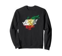 Carte Vintage Drapeau du Lion de l'Iran - Art Graphique Vieilli Sweatshirt