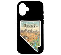 Carte Vintage du Nevada pour Les aventuriers Coque pour iPhone 16