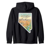 Carte Vintage du Nevada pour Les aventuriers Sweat à Capuche