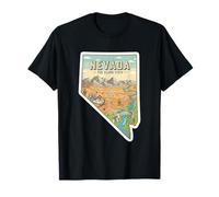 Carte Vintage du Nevada pour Les aventuriers T-Shirt