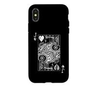 Carte Vintage Jack of Hearts Coque pour iPhone X/XS