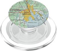 Carte Vintage New Bedford MA (1969) PopSockets PopGrip pour MagSafe