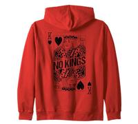 Carte Vintage No Kings in America Protest King of Hearts Sweat à Capuche