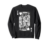 Carte Vintage No Kings in America Protest King of Hearts Sweatshirt