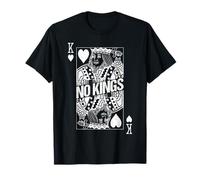 Carte Vintage No Kings in America Protest King of Hearts T-Shirt