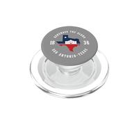 Carte Vintage Remember The Alamo 1836 de San Antonio au Texas PopSockets PopGrip pour MagSafe