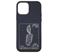 Carte Vintage Sardaigne et Corse Îles méditerranéennes Coque pour iPhone 12 Mini