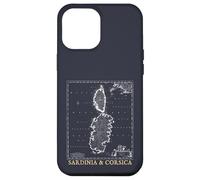 Carte Vintage Sardaigne et Corse Îles méditerranéennes Coque pour iPhone 12 Pro Max