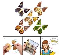 Carte Volante Magique De Papillon, Jouet Avec Les Mains Vides, Accessoire De Mariage, Beau, 1 Pièce