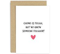 Carte « We Know Someone Tougher' Cancer » pour elle et lui - Cartes contre le cancer « You are Tough » pour amis et famille - Cartes d'encouragement - Cadeaux « Thinking of You » pour patients