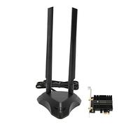 Carte WiFi, 5400 Mbps WiFi 6E 6Ghz/5Ghz/2.4Ghz PCIe Carte WiFi avec Bluetooth 5.2, Base Extensible d'Antennes 6 DBi Magnétique, Adaptateur sans Fil avec AX MU MIMO OFDMA, Supports Windows 10/11