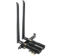 Carte WiFi 5400Mbps WiFi 6E Bluetooth5.3, Intel WiFi 6E AX210, Tri-Bandes (6G/5G/2.4G) Carte Bluetooth WiFi 6 pour PC Win 11/10(64Bit)