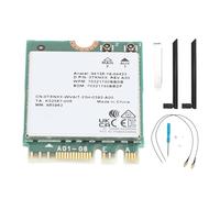Carte WiFi 6, Carte Réseau de Bureau AX200 5G 2.4G Double Bande WiFi 6 MU MIMO 5.2 Adaptateur avec Antennes, pour 10/11,