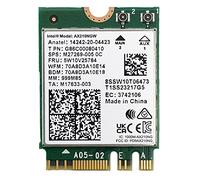 Carte WiFi AX210NGW, Module Intel WiFi 6E 802.11ac/AX WiFi 6e, évolutif jusqu'à 6GHz Interne MU MIMO tri-Bande NIC avec Bluetooth 5.2 pour Ordinateurs Portables et PC, M.2/NGFF, Support Windows 10/11