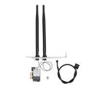 Carte WiFi, Carte WiFi pour PC Dual Band PCIEX1 Interface BT4.0 Plug and Play PCIe WiFi Adapter Carte 5G Network Card 2.4G 5G 867MBP (Antenne détachable) (Antenne inadaptable)